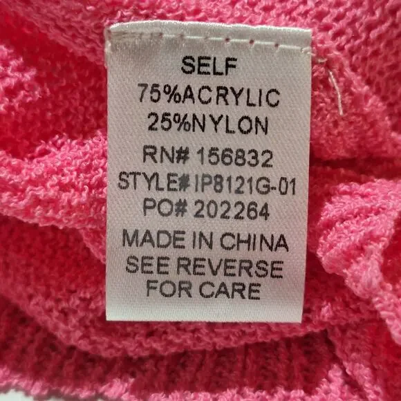 BiBi Hooded Short Sleeve Sweater Women's Medium Smiley Face Spring Summer Beach - Picture 6 of 7